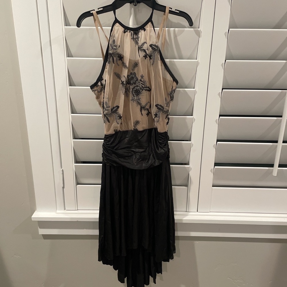 black and tan floral lace dance costume!!